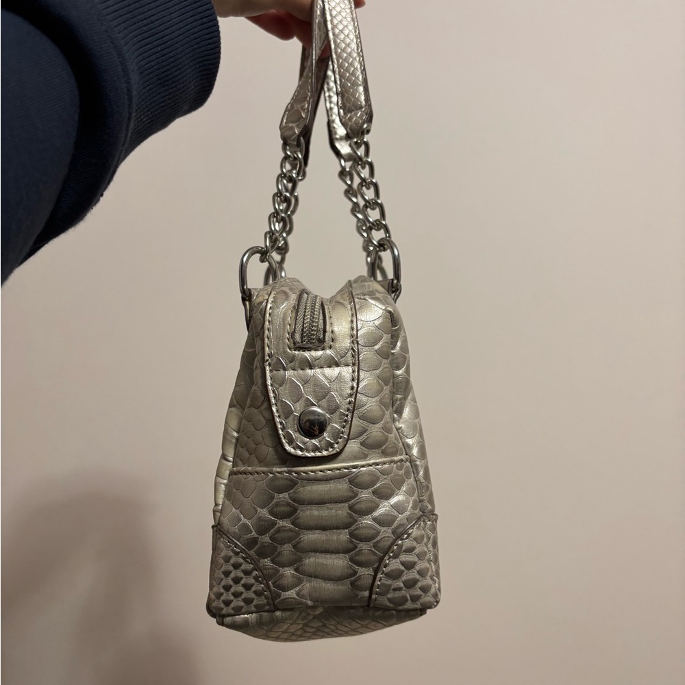 Designer Metallic Gold Handbag - Picture 2 of 5